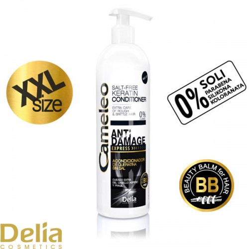 CAMELEO BB - ANTI DAMAGE - Balzam sa keratinom za izuzetno oštećenu i suvu kosu - Bez soli XXL 500ml